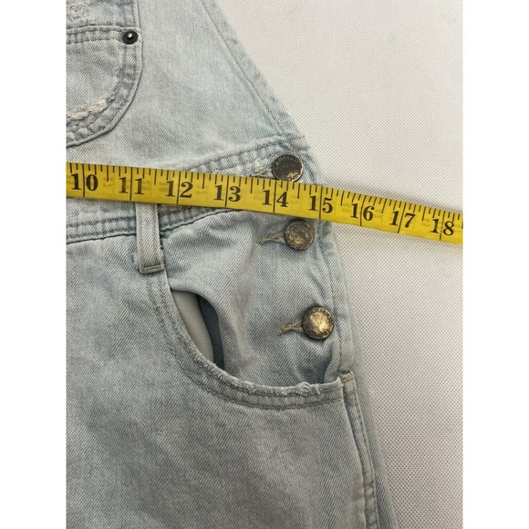 Carmar Light Wash Denim Distressed Jeans Overalls Size Small - Picture 10 of 13